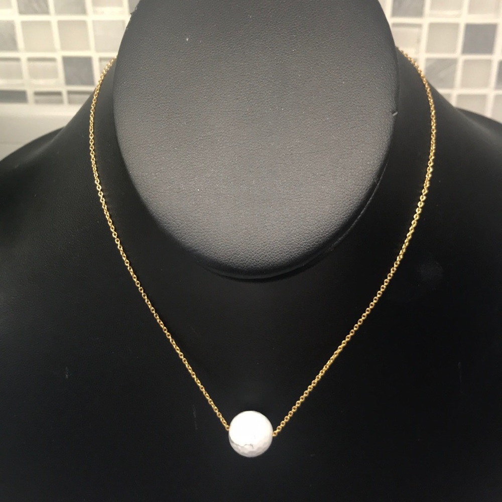 Gorjana White Marble stone - Howlite